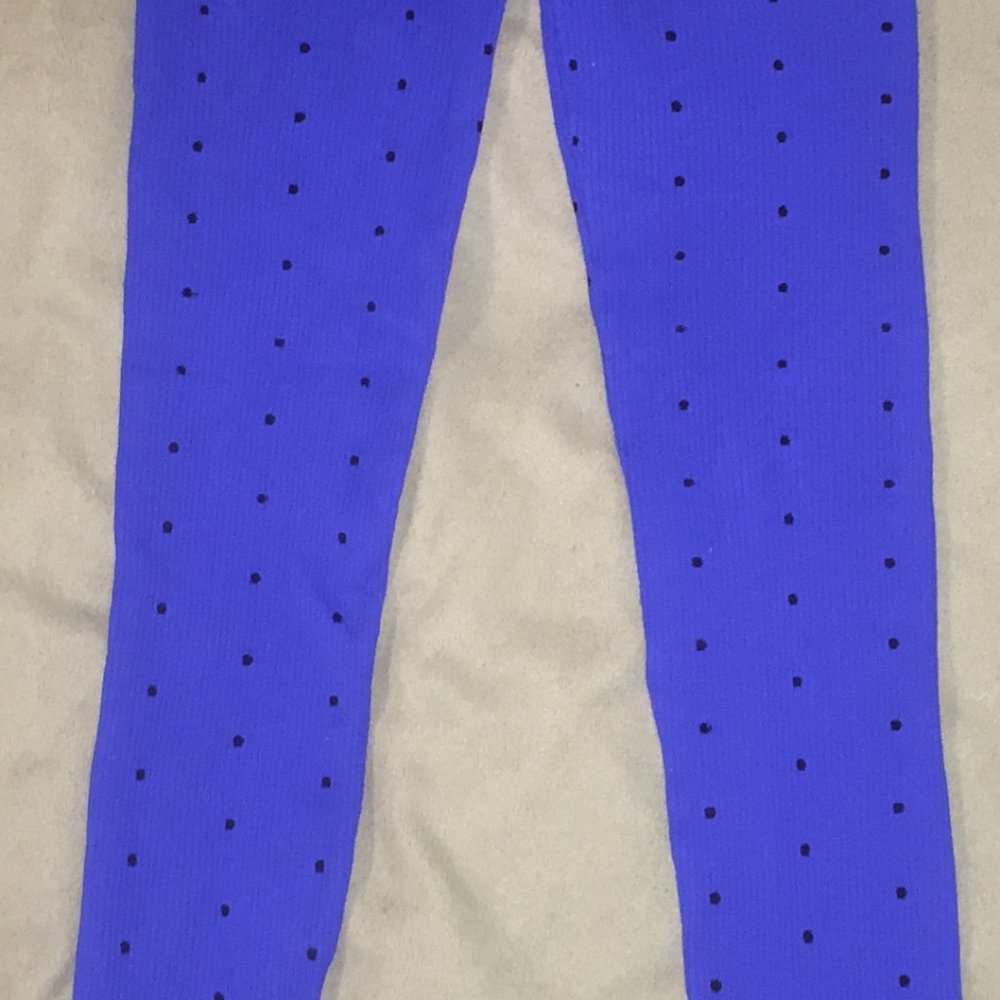 Blue Polka Dot Leggings